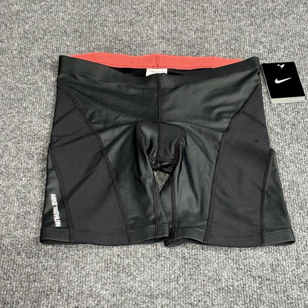 Nike Triathlon Shorts Womens XS Black Padded Cycling Biker Running Compression